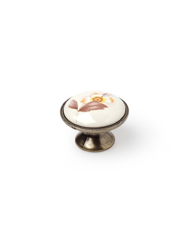 POMO FLOR BLANCO 30 MM