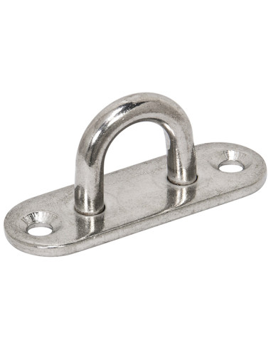 PLACA OVAL C/ANILLA INOX A316 5 MM