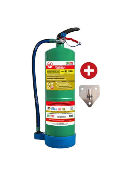 EQUIPO CONTROL INCENDIOS A-B-F-L CON SOPORTE 6 L