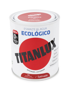 ESMALTE AL AGUA ECOLOGICO SATINADO NEGRO 2,5 LT. TITAN