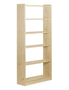 ESTANTERIA LIBRERIA GALA 6 BALDAS PINO MACIZO 79,6 CM 2