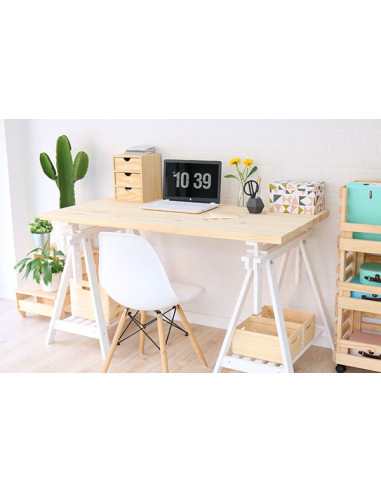 ENCIMERA PINO MACIZO 30mm GROSOR 140X70 CM