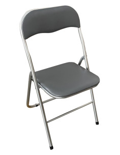 SILLA PLEGABLE GRIS 44X47X81CM 2