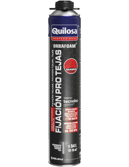 ESPUMA POLIURET TEJAS ROJA PIS 650 ML