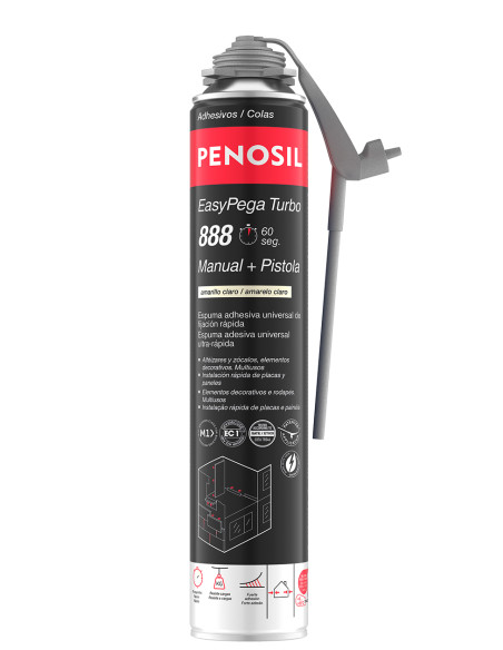 ESPUMA PU EASYPEGA TURBO 888 2 EN 1 750 ML