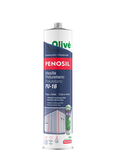 MASILLA ADH. POLIURETANO GRIS 300 ML