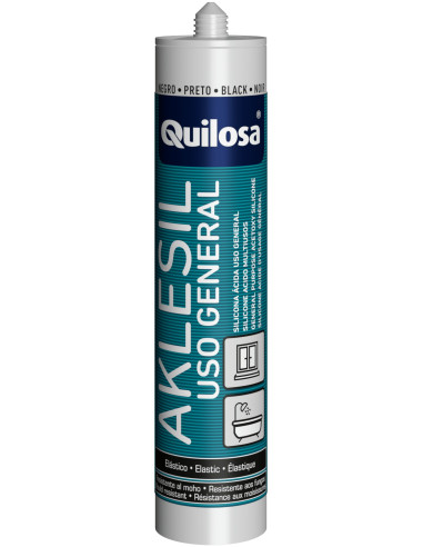 SILICONA CARTUCHO NEGRA 280 ML