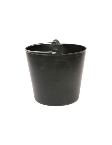 CAPAZO PLASTICO NEGRO ASA METALICA 26 L
