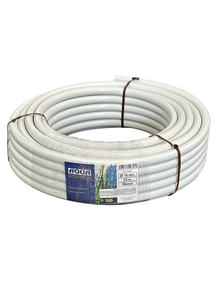 TUBERIA RIEGO POR GOTERO BLANCO 25m 16 MM