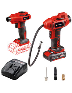 Kit compresor y bomba aire Einhell 18V 2Ah 2