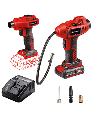 Kit compresor y bomba aire Einhell 18V 2Ah