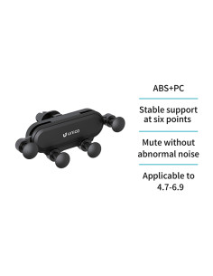 SOPORTE MOVIL COCHE P/SALIDA AIRE NEGRO 2