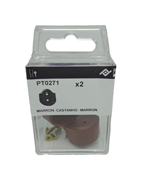 SOPORTE BARRA ARMARIO MARRON