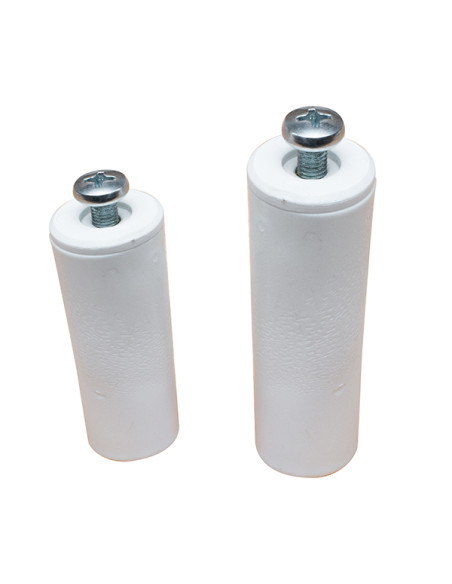 TOPE PERSIANA C/TORNI. BLANCO 60MM