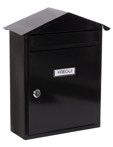 BUZON EXTERIOR ACERO NEGRO 36X30X10CM