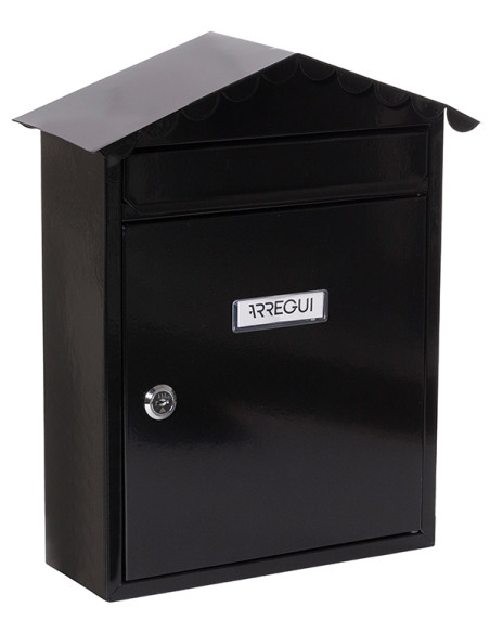 BUZON EXTERIOR ACERO NEGRO 36X30X10CM