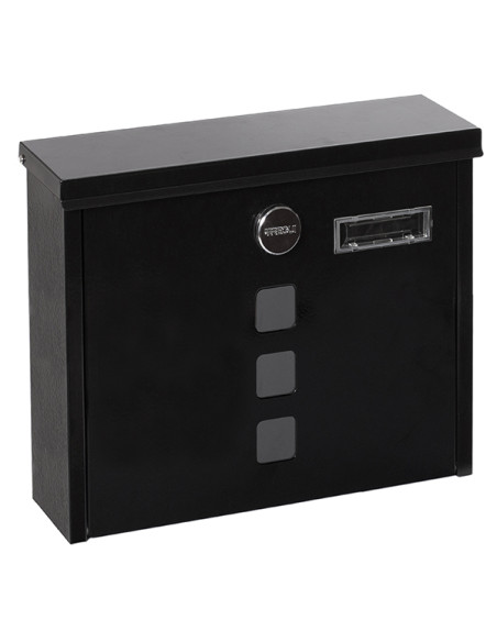 BUZON EXTERIOR ACERO CHANCE NEGRO