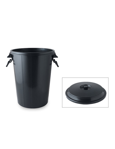 CUBO BASURA COMUNIDAD C/TAPA 100 L