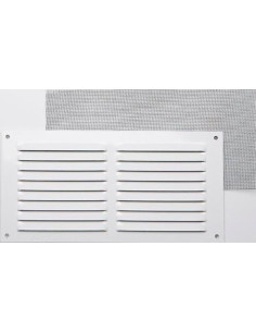REJILLA 0,6 MM LACADO BLANCO 10X20 CM 2