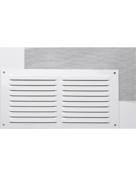 REJILLA 0,6 MM LACADO BLANCO 10X20 CM