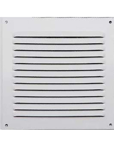 REJILLA 0,6 MM LACADO BLANCO 15X15 CM