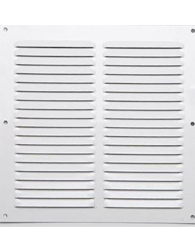 REJILLA 0,6 MM LACADO BLANCO 20X20 CM