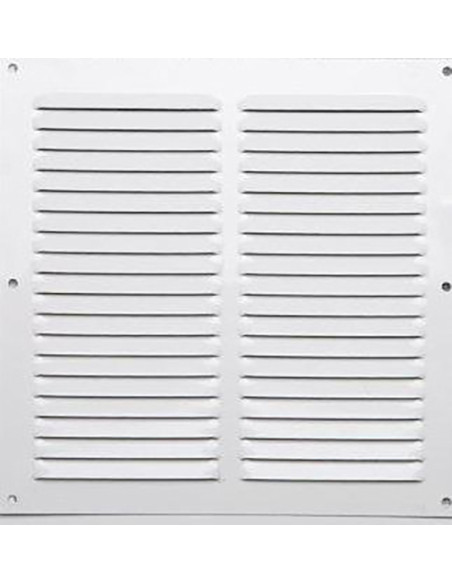 REJILLA 0,6 MM LACADO BLANCO 20X20 CM