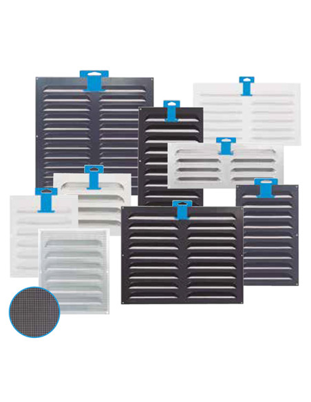REJILLA AIRFLOW BLANCA CON MOSQ CON GANCHO 20X25X1,5