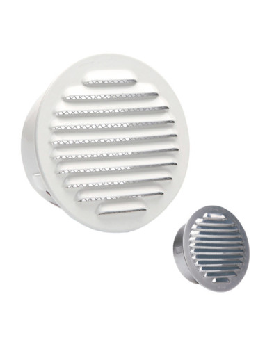 REJILLA EMPOTRAR A TUBO REGUL ALUM BLANCO GANCHO 12 CM