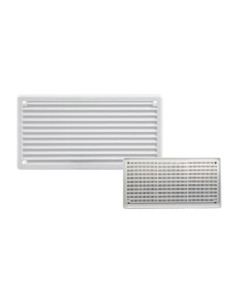 REJILLA ATORNILLAR ABS BLANCO MAS MOSQUITERA 8,6 X 16,5 2