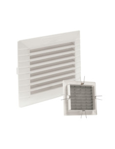 REJILLA EMP + CLIPSAR ABS BLANCO MAS MOSQUITERA 11X11 CM 2