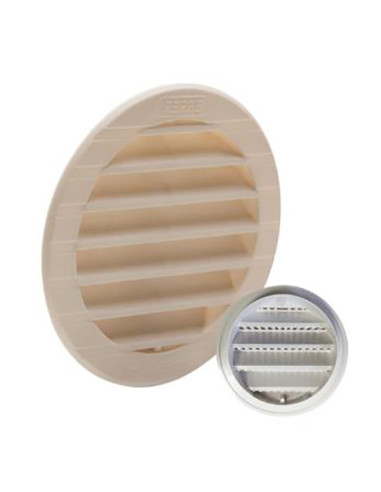 REJILLA EMPOTRAR ABS BLANCO + MOSQUITERA VRAC 9,4 CM
