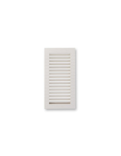 REJILLA EMP SHUN C/PESTAÑA + MARCO ABS BLANCO VRAC 13,3 X26 2
