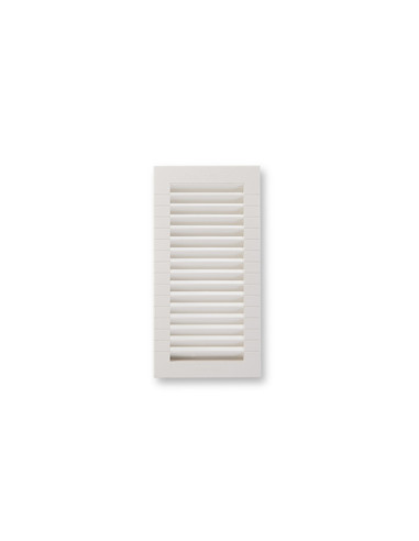 REJILLA EMP SHUN C/PESTAÑA + MARCO ABS BLANCO VRAC 13,3 X26