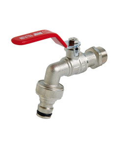 GRIFO ESFERA JARDIN RACOR MANGUERA LATON 1/2-3/4'' 2