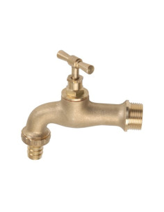GRIFO JARDIN LATON RACOR MANGUERA PN10 1/2-3/4'' 2