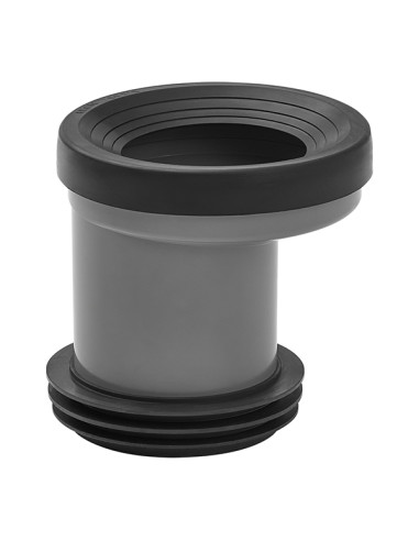 MANGUITO INODORO PVC EXCENTRICO CON JUNTA LABIADA 90-110MM