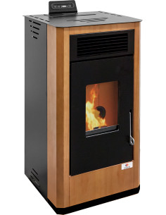 ESTUFA PELLET CANALIZABLE TOSCANA MADERA 10 KW 2