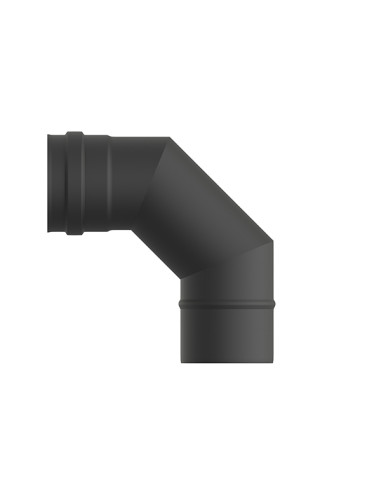 CODO ESTUFA VITRIFICADO MATE PELLET 90 80 MM