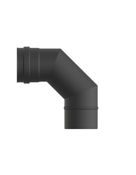 CODO ESTUFA VITRIFICADO MATE PELLET 90 80 MM