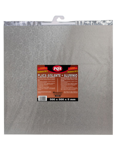 PLACA AISLANTE FIBRA ROCA+ALUM 50X50 CM