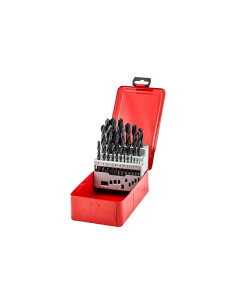 ESTUCHE 25 BROCAS METAL HSS-R DIN338 1-13 MM 2