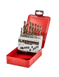 ESTUCHE 19 BROCA COBALTO HSS-G DIN338 1-10 MM 2