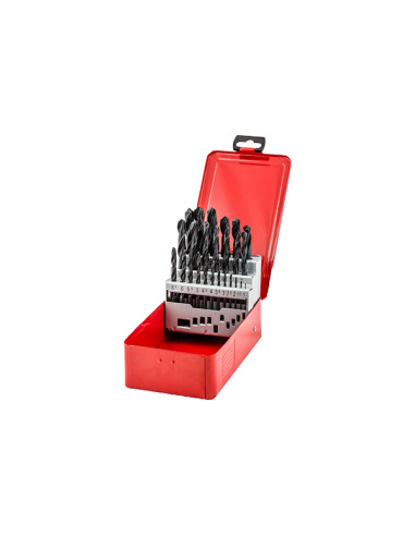ESTUCHE 25 BROCA COBALTO HSS-G DIN338 1-13 MM