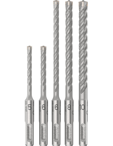 BROCA SDS PLUS-5X JGO 5PZ 5-10 MM