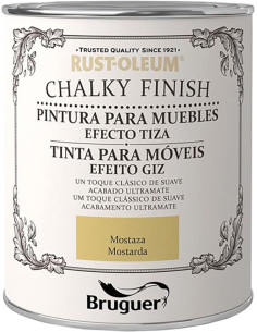 PINTURA MUEBLES TIZA MOSTAZA 750 ML