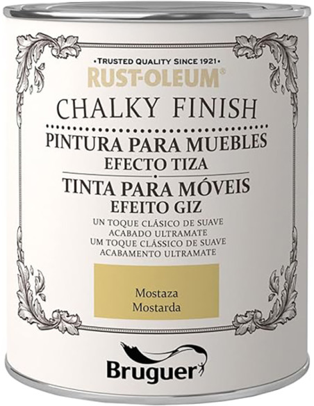 PINTURA MUEBLES TIZA MOSTAZA 750 ML
