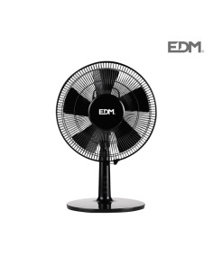 VENTILADOR SOBREMESA NEGRO 40 W