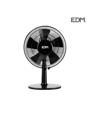 VENTILADOR SOBREMESA NEGRO 40 W