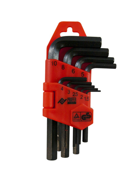 LLAVE ALLEN CORTA 9PZ 1,5-10 MM